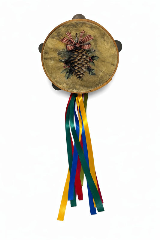 Vintage Restored Christmas Tambourine Collection
