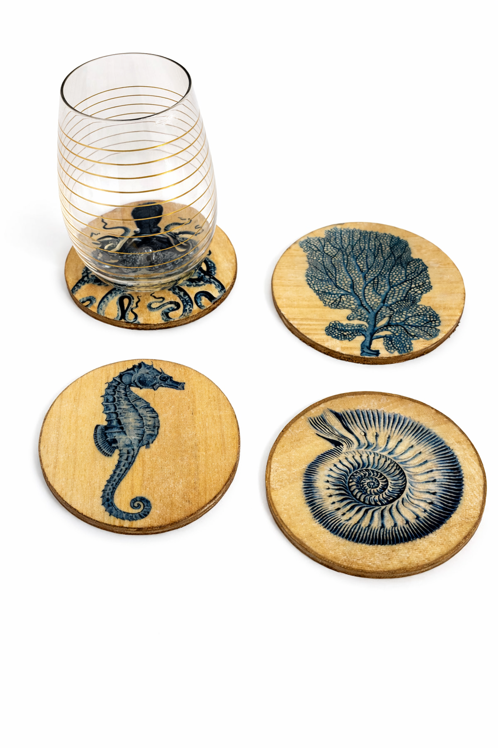 Under the Sea Coasters ( Set of 4)